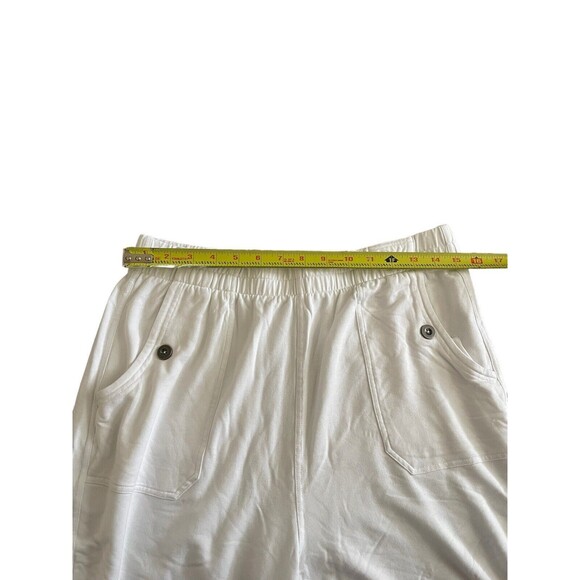Soft Surroundings Fresh Air French Terry Shorts White Size Medium EUC‎ - Picture 5 of 7